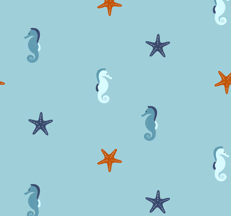 Papier peint animaux Style marin - TenStickers