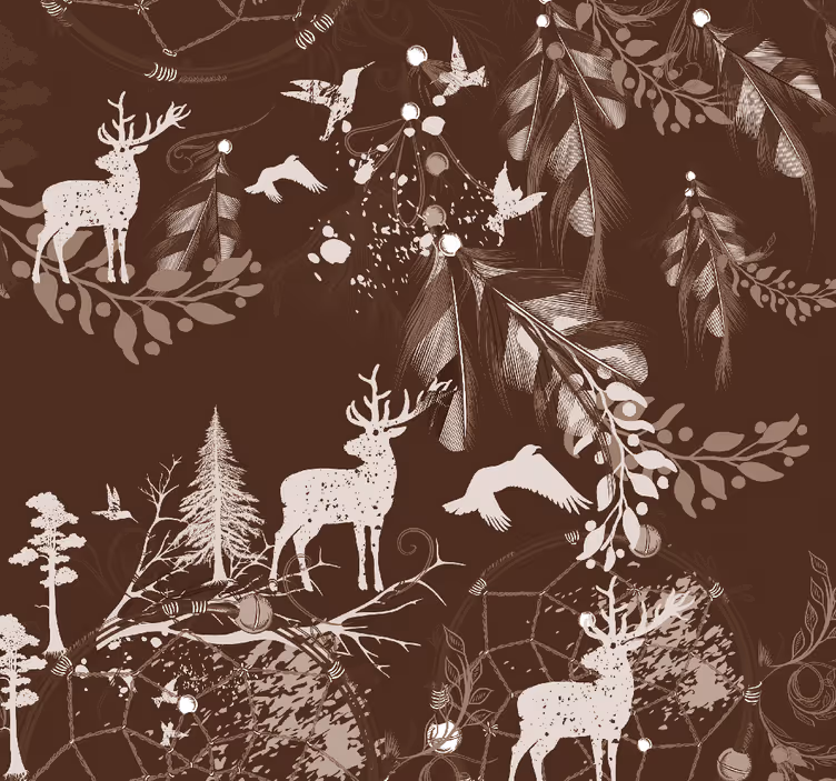 Papier peint animaux Cerf décoratif - TenStickers
