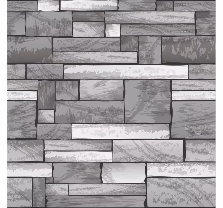 Papier peint brique  gris pierre - TenStickers