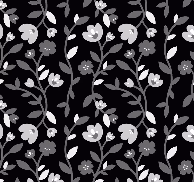 Papier peint floral motif fleuri - TenStickers