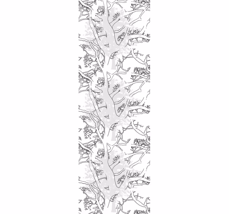 Papier peint nature Branches d'arbres sombres - TenStickers