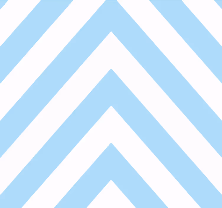 Papier peint rayures Chevron bleu et blanc - TenStickers