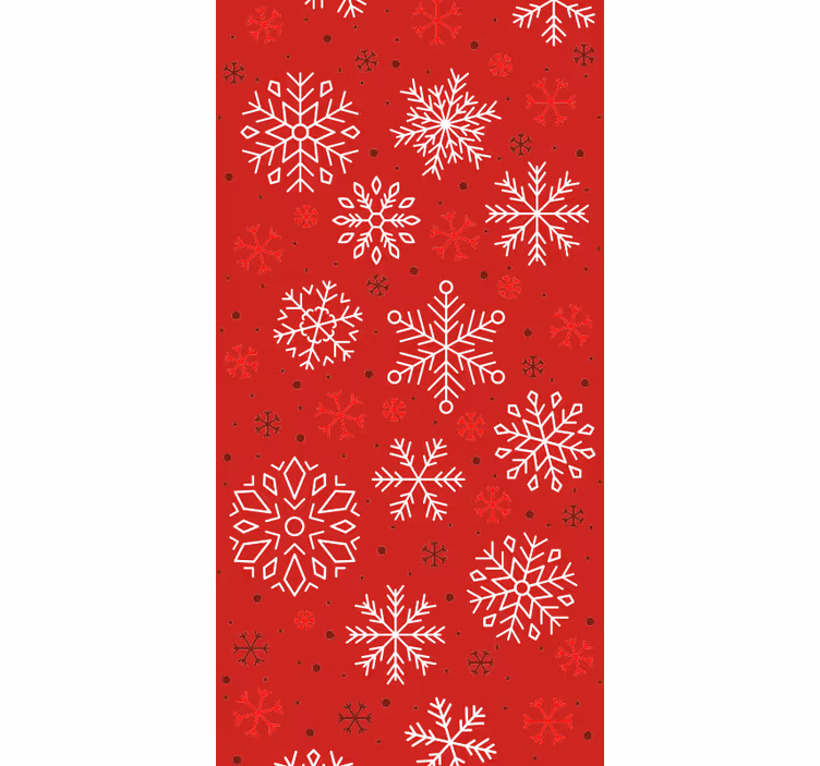 Papier peint Noël flocons de neige saisonniers - TenStickers