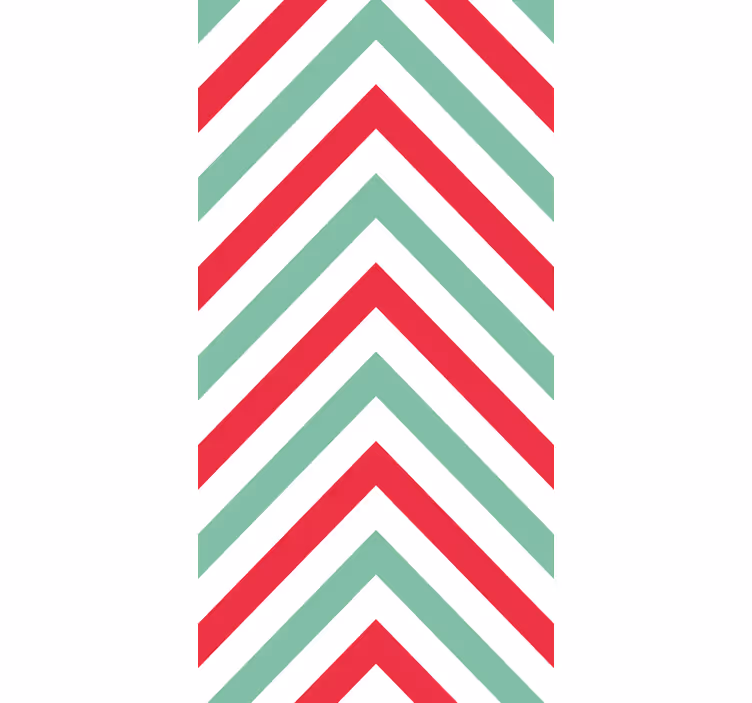 Papier peint formes géometriques motif en zigzag à chevrons - TenStickers