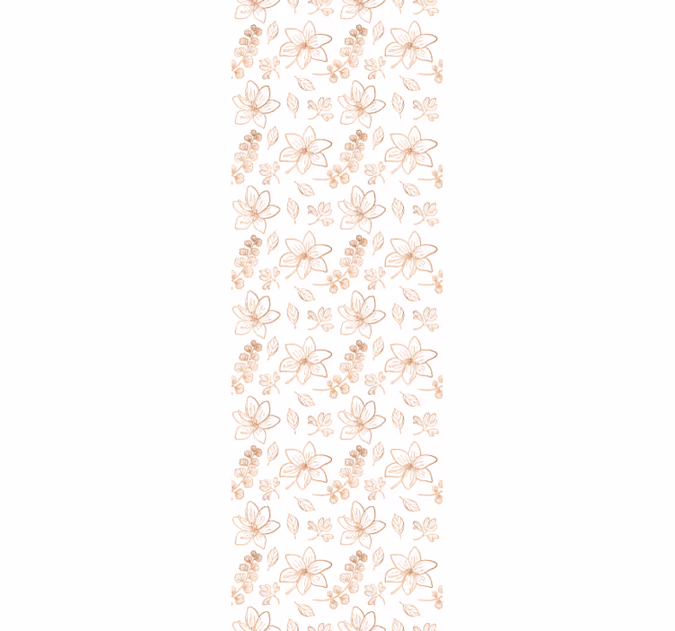 Papier peint floral accent fleuri - TenStickers