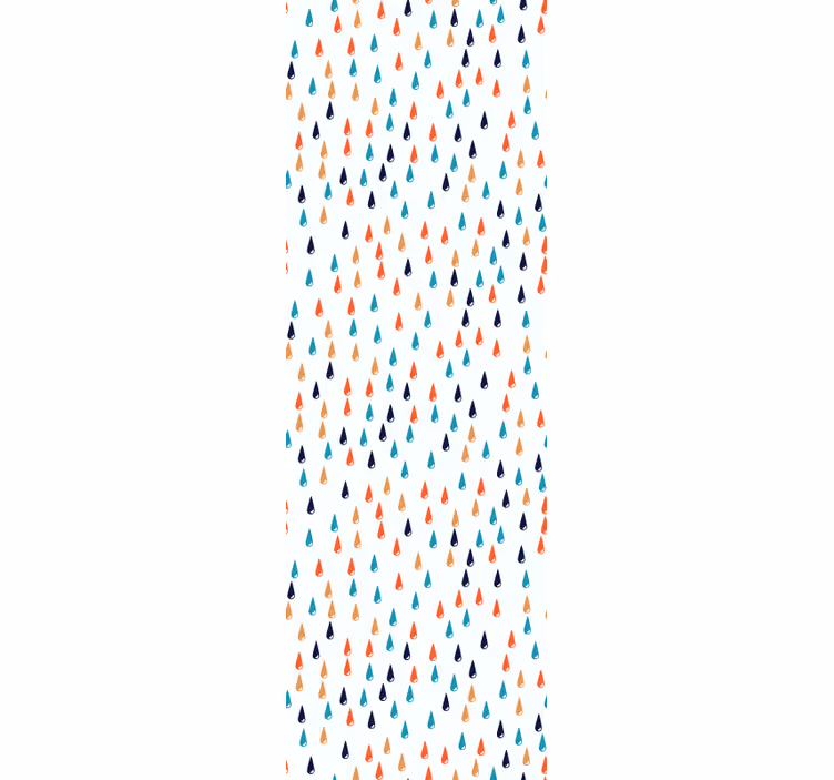 Papier peint moderne Goutte de pluie colorée - TenStickers