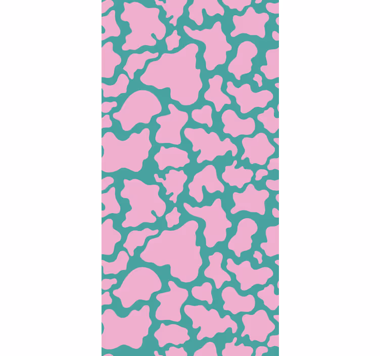 Papier peint design Imprimé vache rose coloré - TenStickers