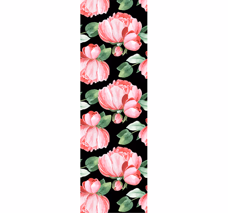 Papier peint floral pivoines en fleurs - TenStickers