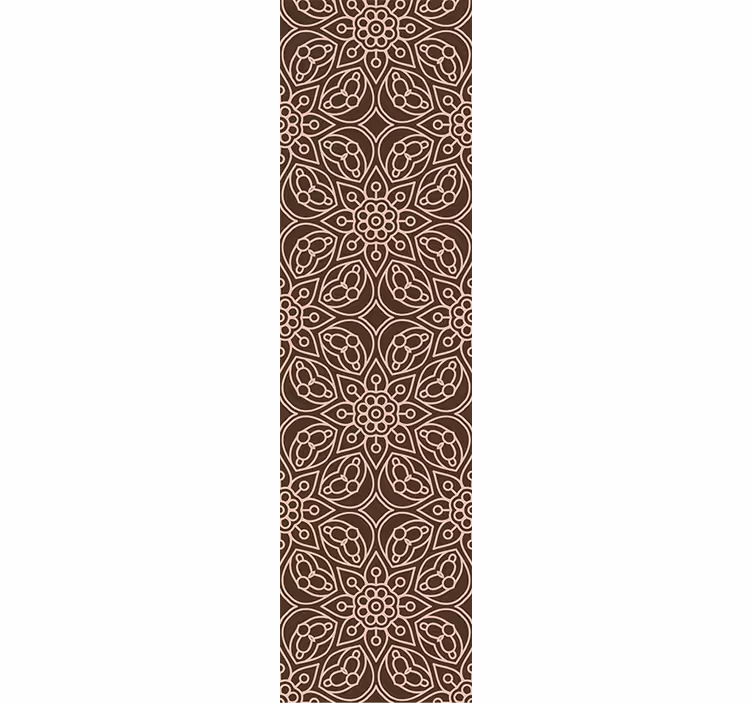 Papier peint fleuri Ornement de mandala - TenStickers