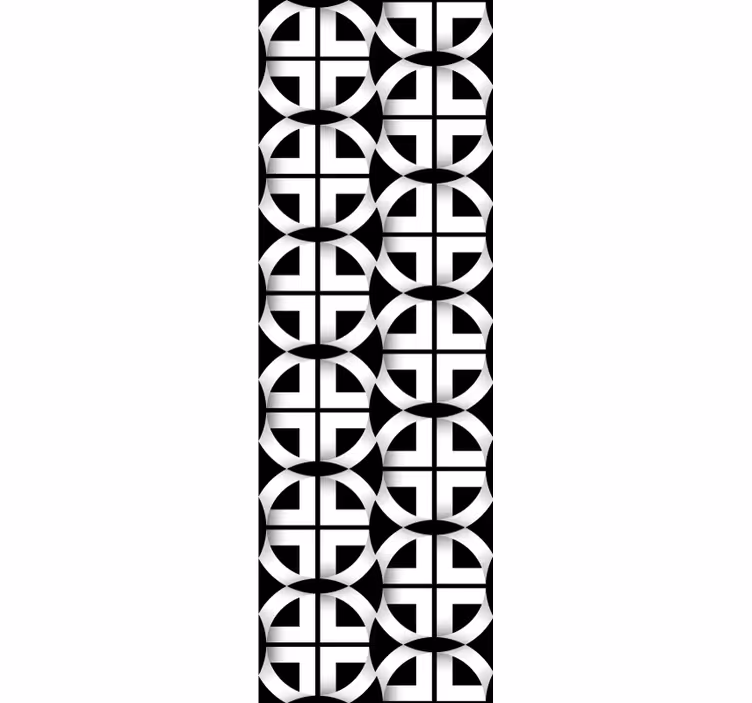 Papier peint 3D 3d noir et blanc - TenStickers