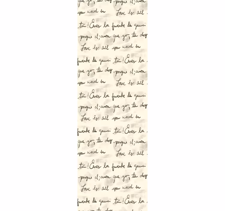 Papier peint chambre Modèle d & # 39; écriture vintage - TenStickers