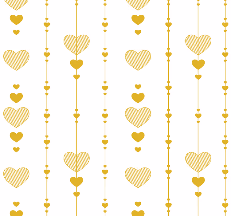 Coeur d'or fond d'écran abstrait - TenStickers