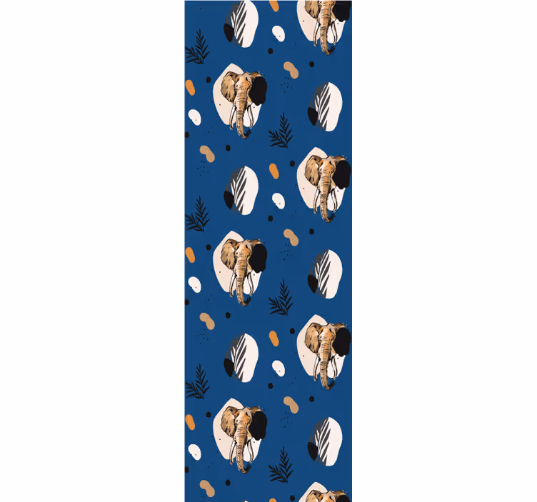 Papier peint éléphants motif safari - TenStickers