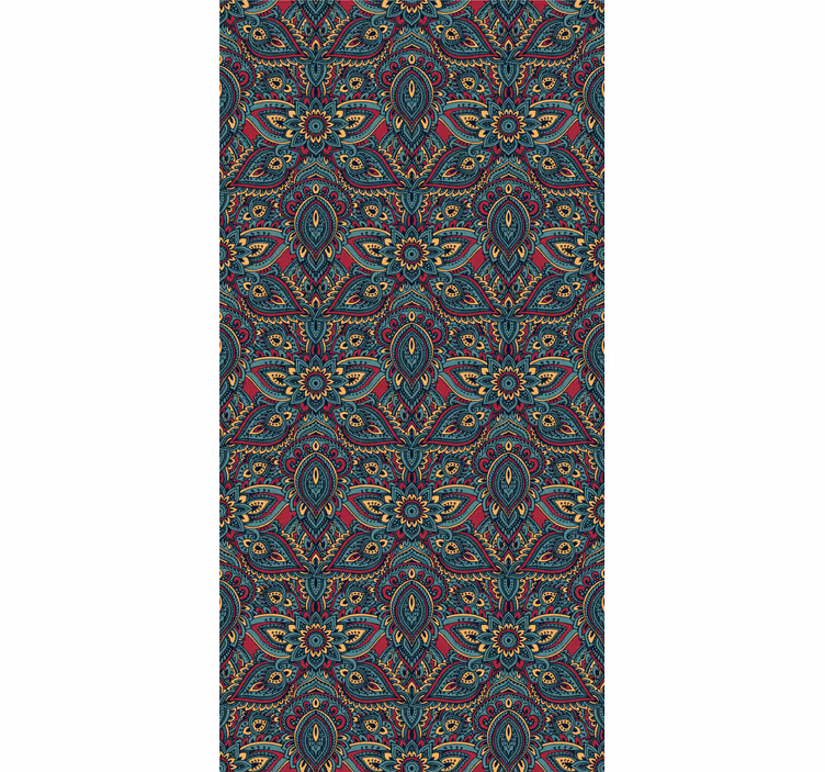 Papier peint classique  indien rouge - TenStickers