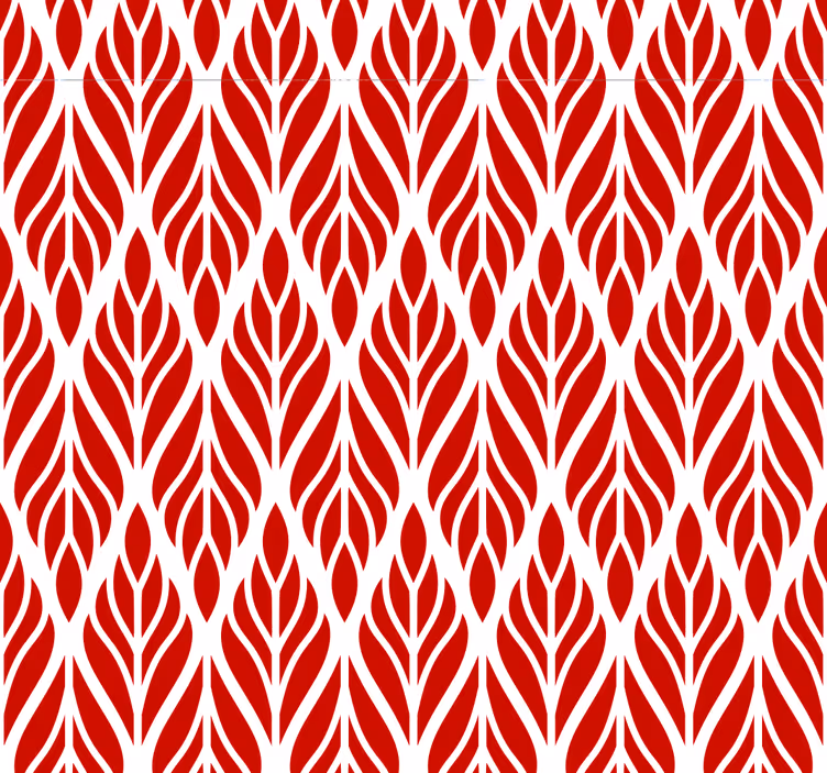 Papier peint nature Feuille rouge - TenStickers