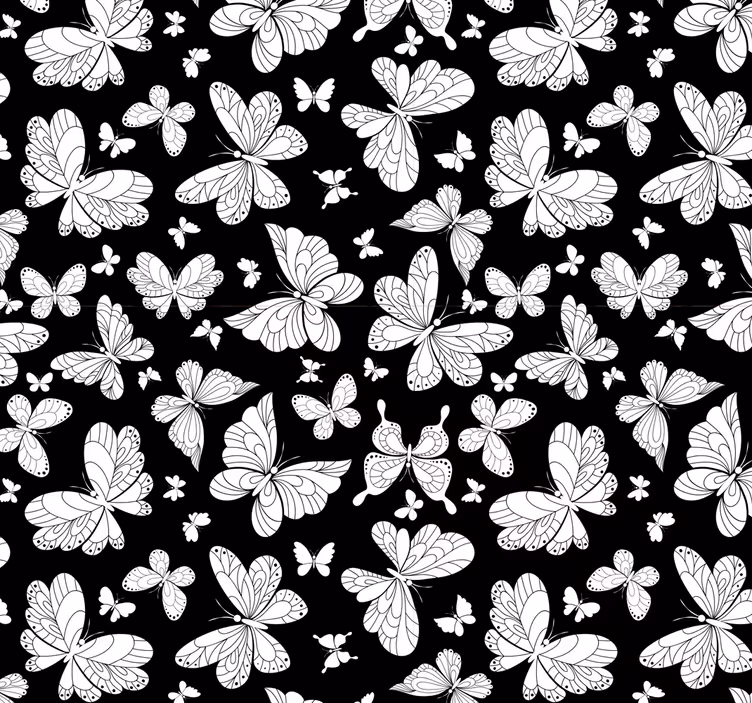 Papier peint papillons ailes battantes - TenStickers