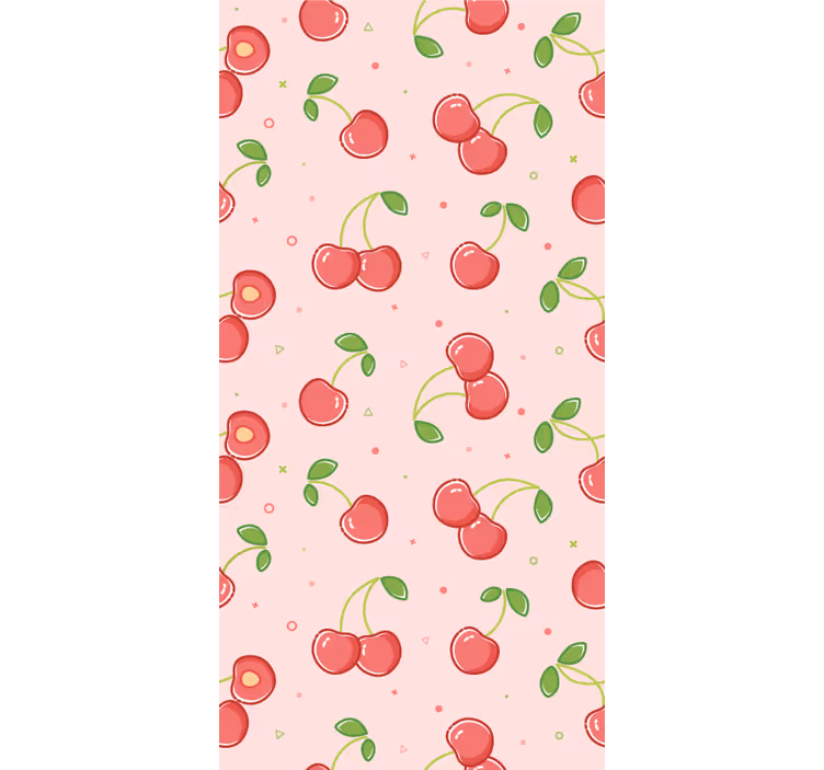 Papier peint chambre adulte motif cerise - TenStickers