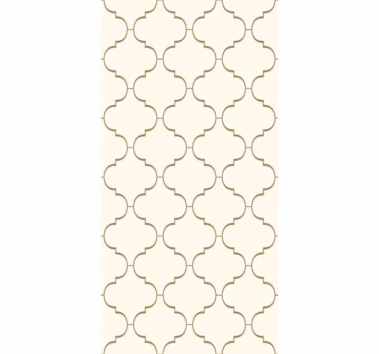 Papier peint ornemental treillis orné - TenStickers