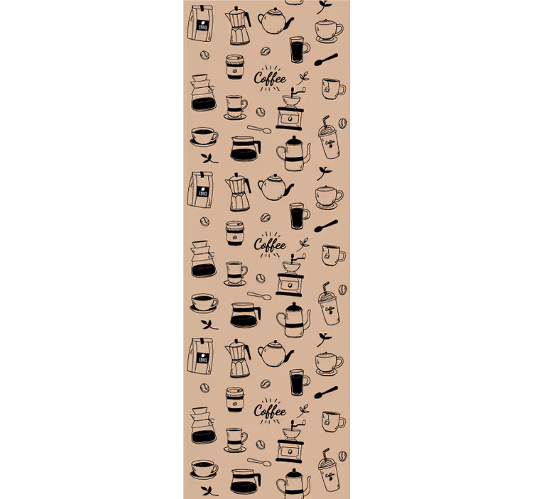 Papier peint cuisine motif café - TenStickers