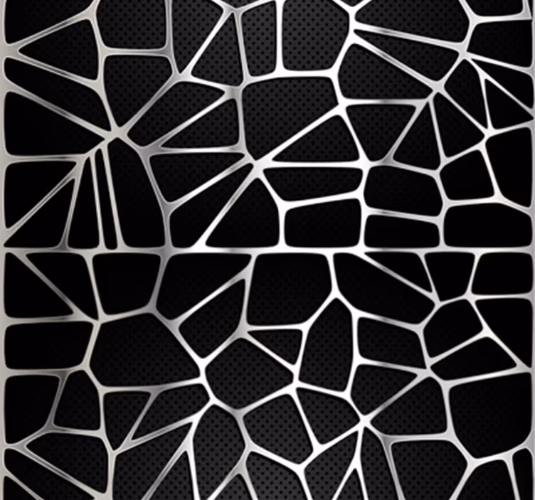 Papier peint abstrait motif métallique - TenStickers
