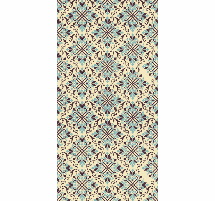Papier peint carreaux de ciment conception de tuiles ornées - TenStickers