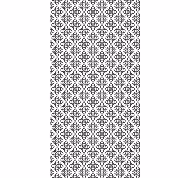 Papier peint carrelage  de carreaux noirs - TenStickers
