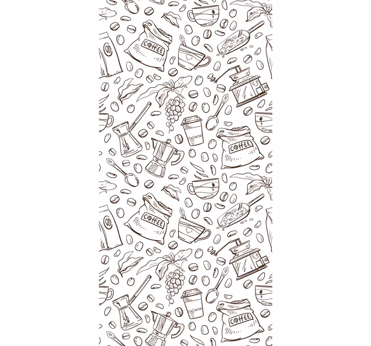 Papier peint cuisine Thème du café - TenStickers
