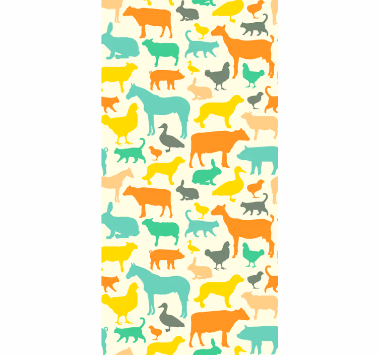 Papier peint cuisine Animal de ferme - TenStickers