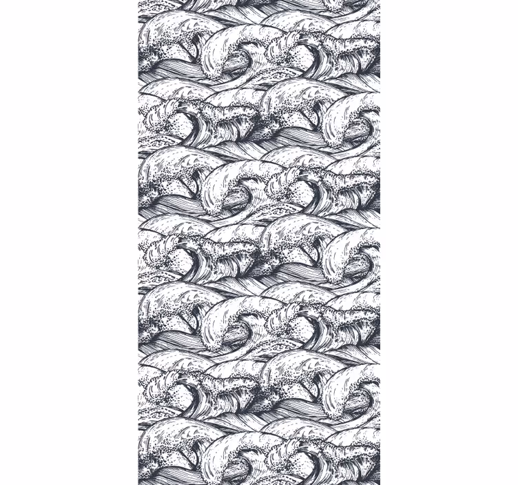 Papier peint nature modèle de vagues de l'océan - TenStickers