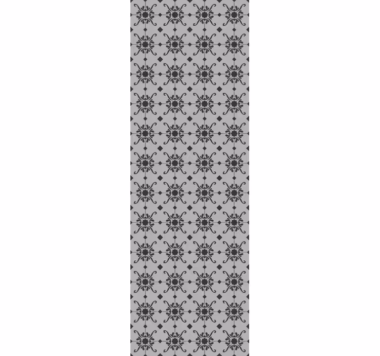 Papier peint ornemental motif floral orné - TenStickers
