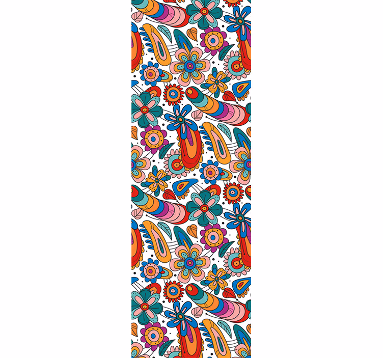 Papier peint floral sculpture florale fantaisiste - TenStickers