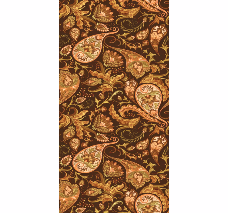 Papier peint fleuri motifs botaniques ornés - TenStickers
