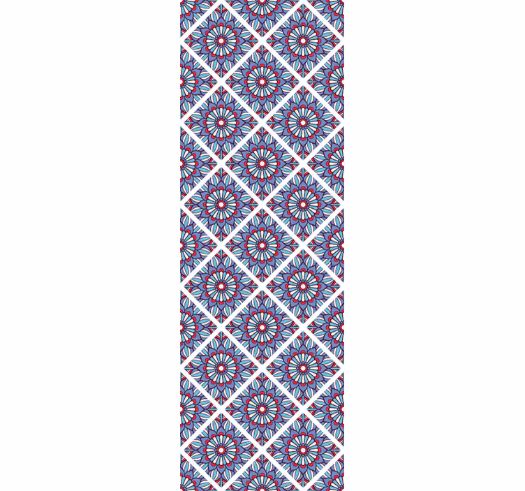 Papier peint carrelage  carré mandala - TenStickers