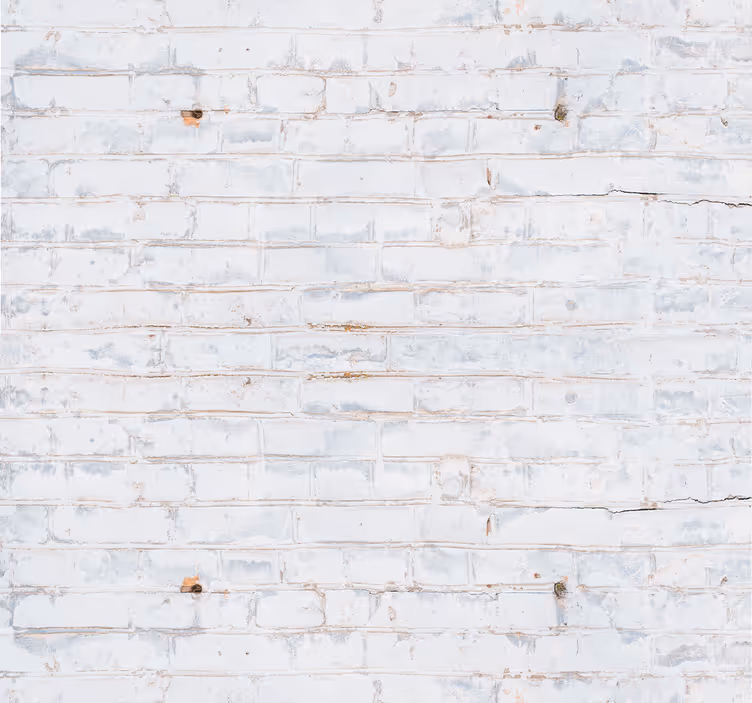 Papier peint Briques blanches peinture usée - TenStickers