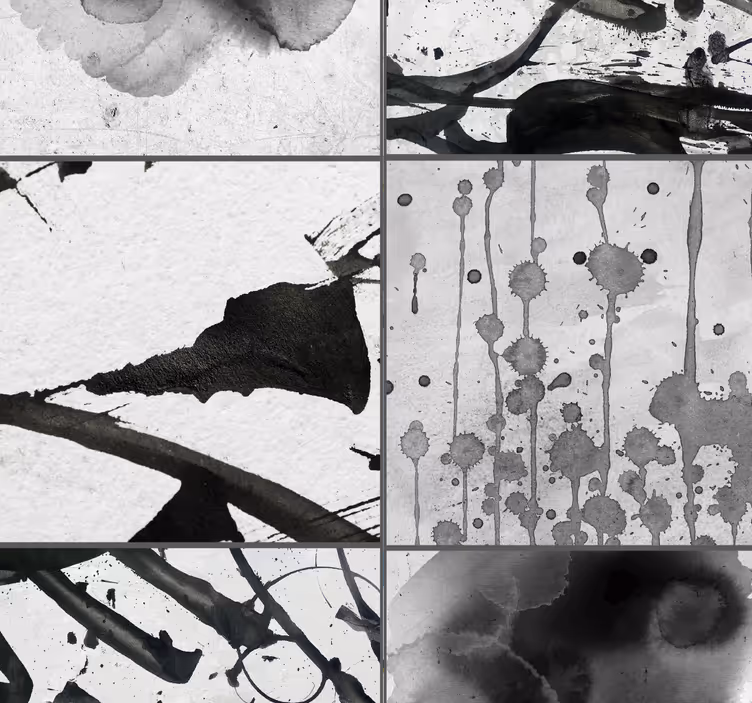 Fond d'écran abstrait de torrents gris - TenStickers