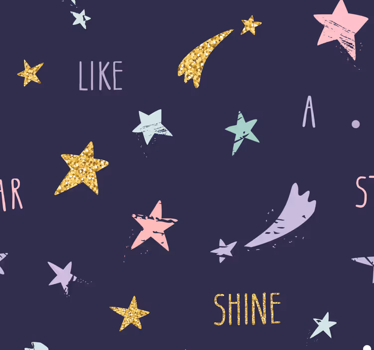 Papier peint étoile constellation dentelle - TenStickers