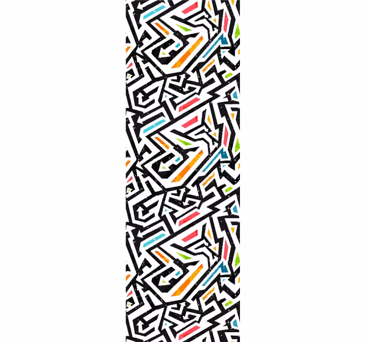 Papier peint chambre ado chaos géométrique - TenStickers