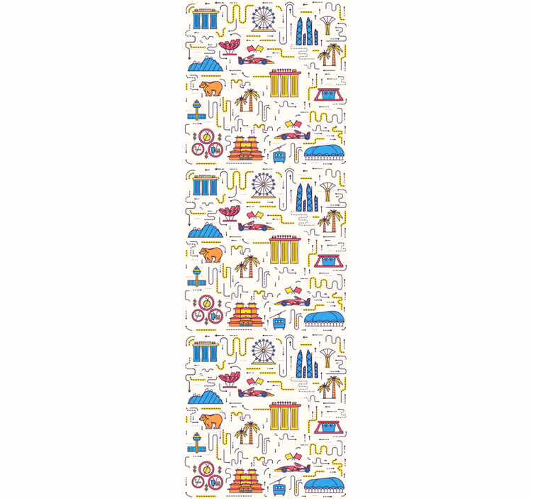 Papier peint pays plaisir du paysage urbain - TenStickers
