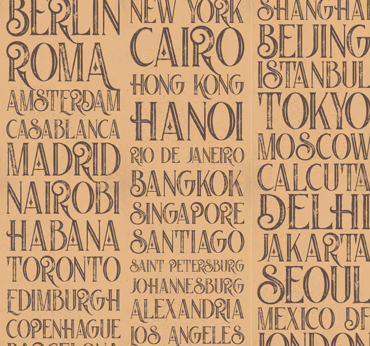 Villes de paysages du monde fond d'écran - TenStickers
