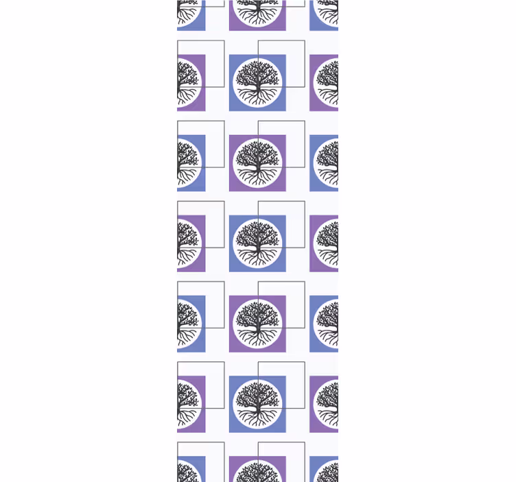 Papier peint chambre conception d'arbre géométrique - TenStickers