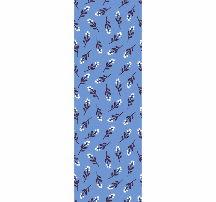 Papier peint fleur Pochoir de galeriste - TenStickers