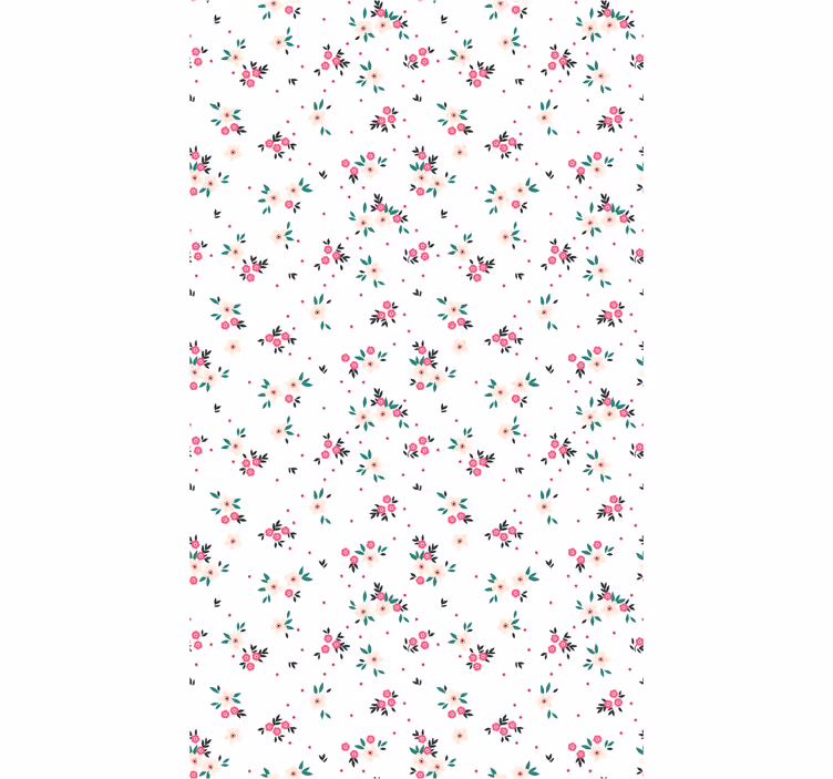 Papier peint floral présentation de bouquets floraux - TenStickers