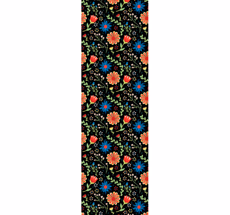 Papier peint floral accent à motifs floraux - TenStickers