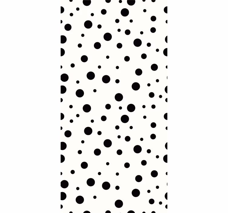 Papier peint cercles motif pois - TenStickers