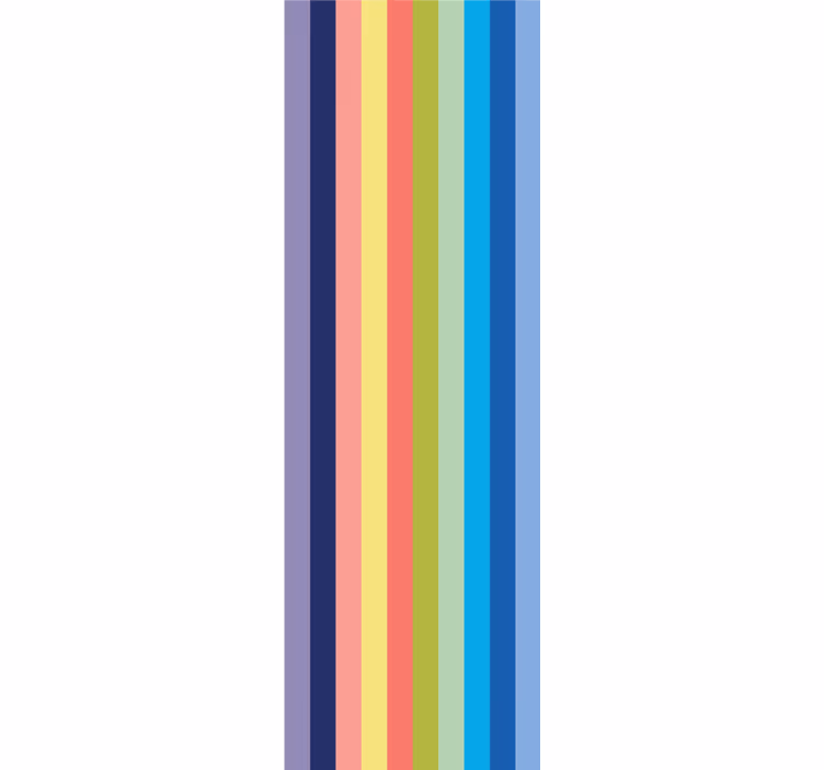 Papier peint lignes horizontales motif rayé vibrant - TenStickers