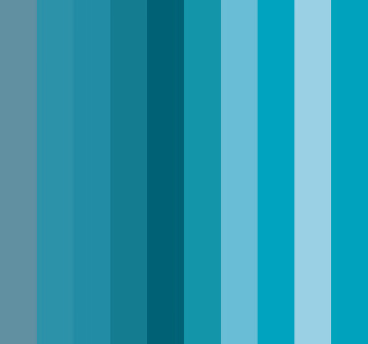 Papier peint ligne verticale Rayures aux couleurs turquoises - TenStickers