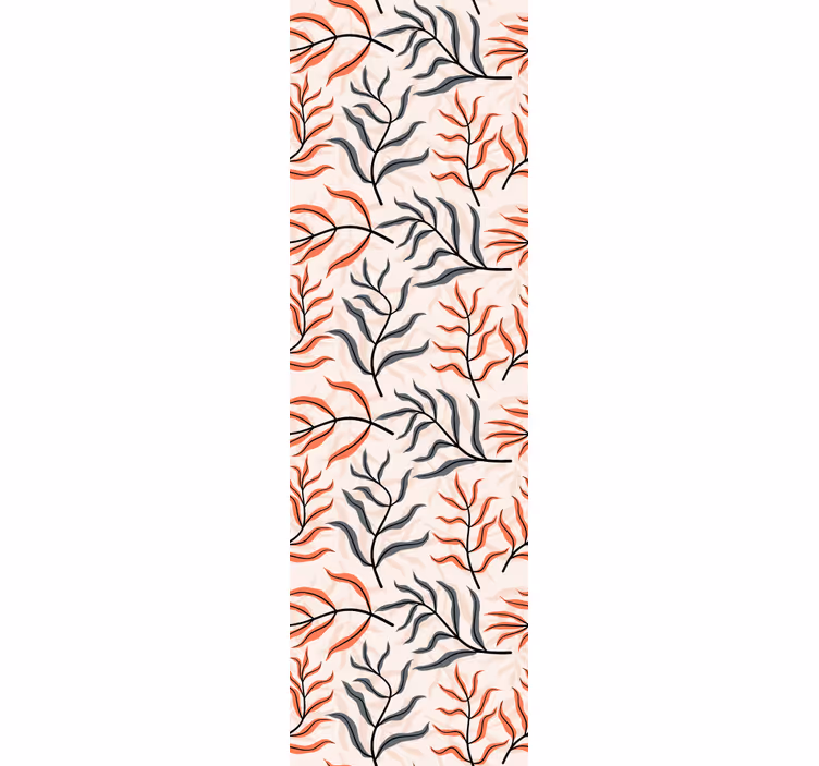 Papier peint feuillage motif botanique sans couture - TenStickers