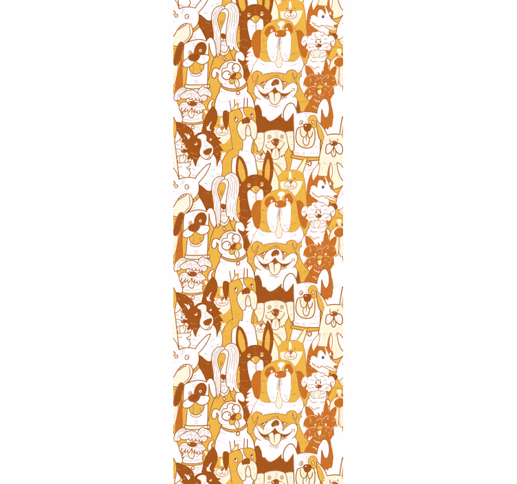 Papier peint moderne Groupe de chiens - TenStickers