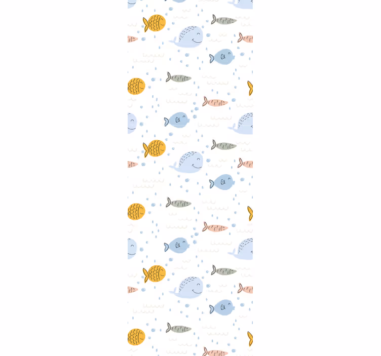 Papier peint poissons motif aquatique - TenStickers