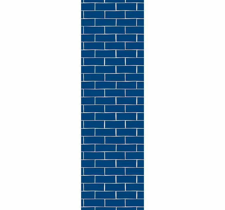 Papier peint brique Brique bleue - TenStickers